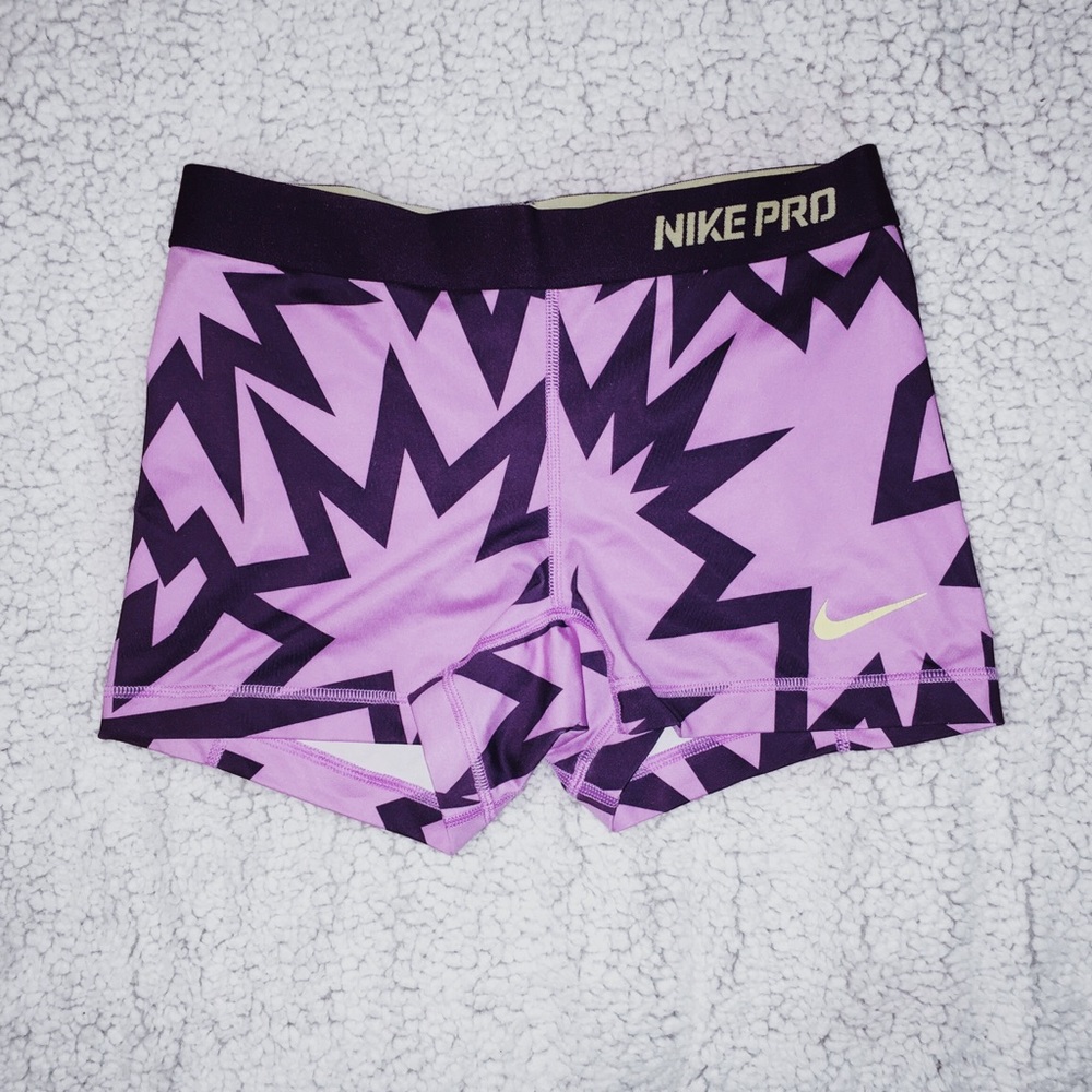 Purple Nike Pro Spandex