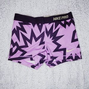 Purple Nike Pro Spandex
