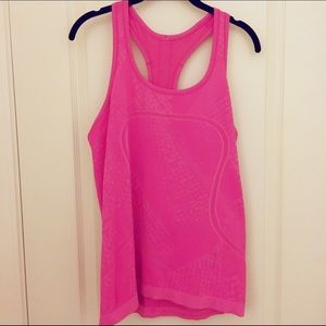 Lululemon swiftly tank top pink 10