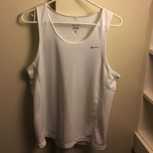 Nike Dri Fit White Tank Top