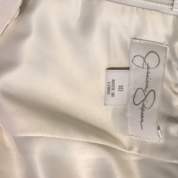 SOLD! Strapless blue/white dress size 10 - Picture 4 of 4