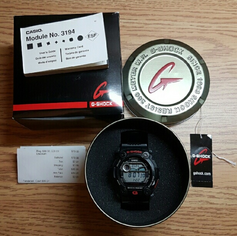 Authentic G-Shock Watch w/ OG Box, Tag, & Receipt