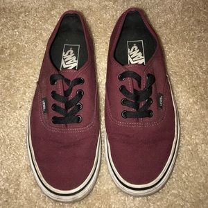 Maroon vans