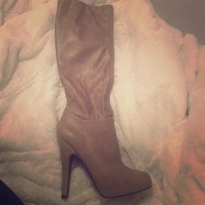 Aldo tan knee high boots