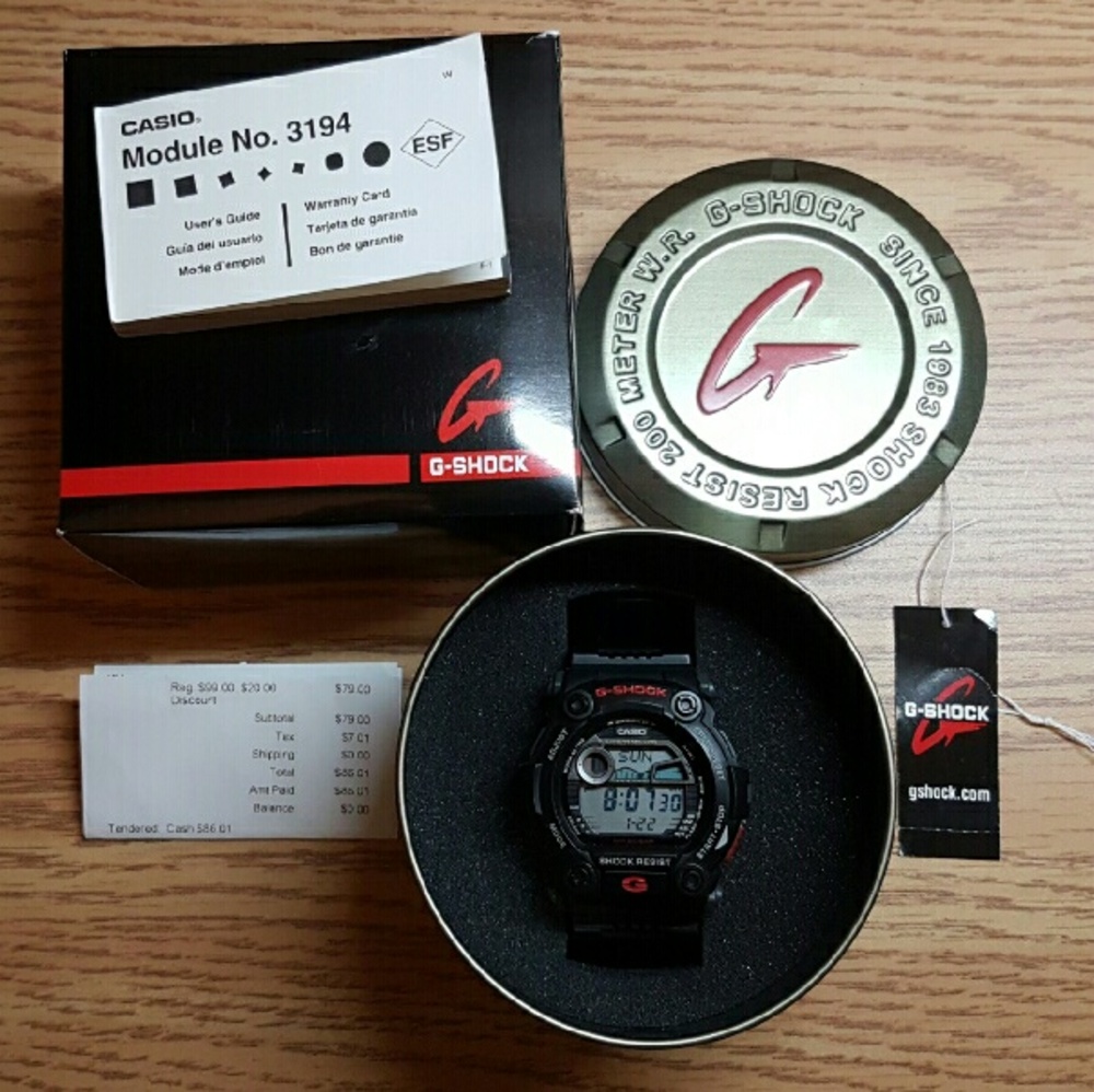 Authentic G-Shock Watch w/ OG Box, Tag, & Receipt