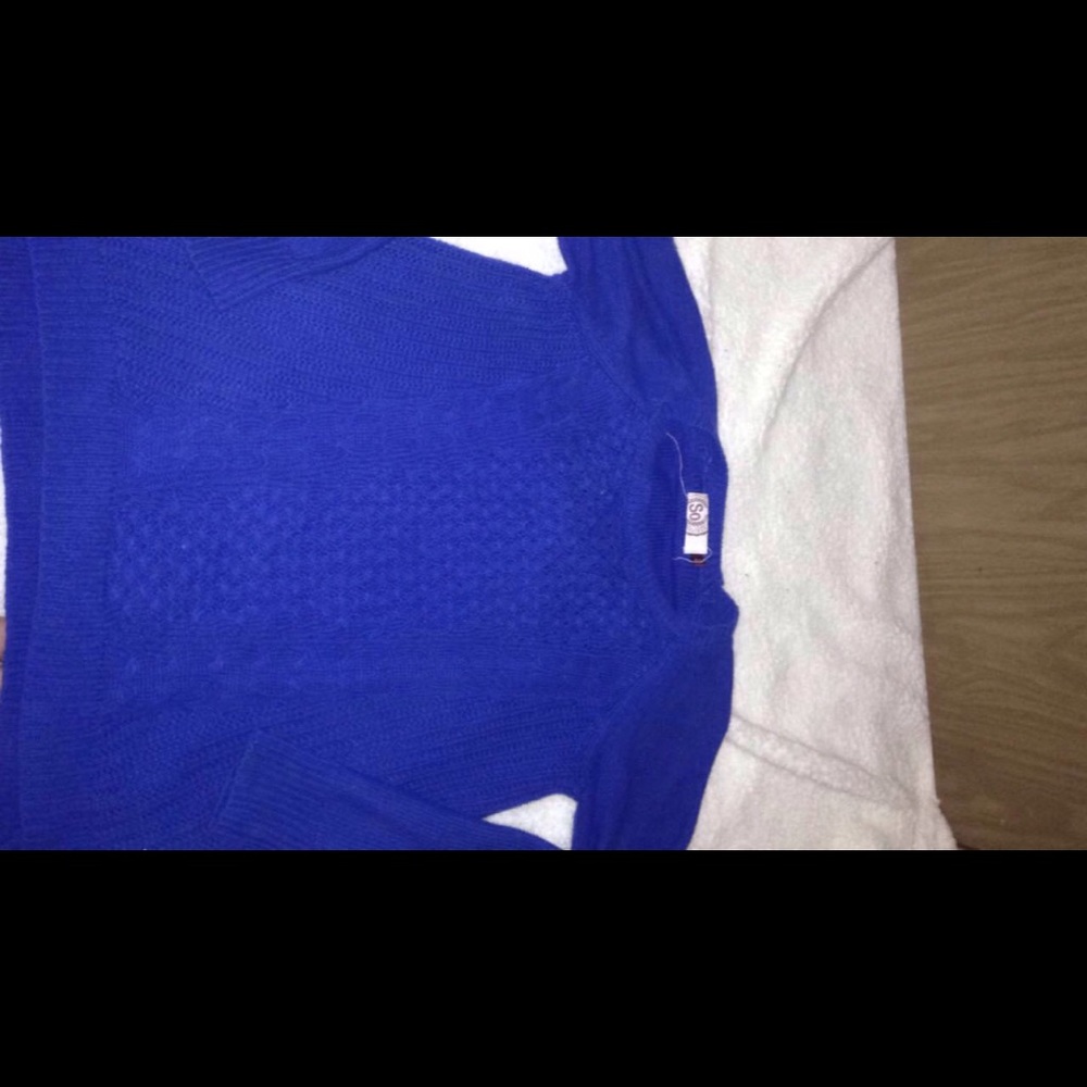 Royal blue sweater