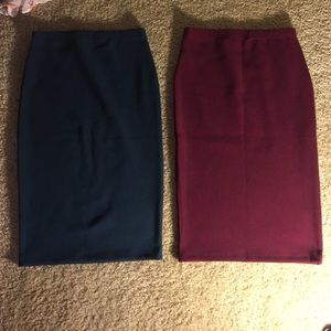 2 pencil skirts