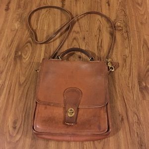 Coach Authentic Brown Satchel Crossbody Side Bag