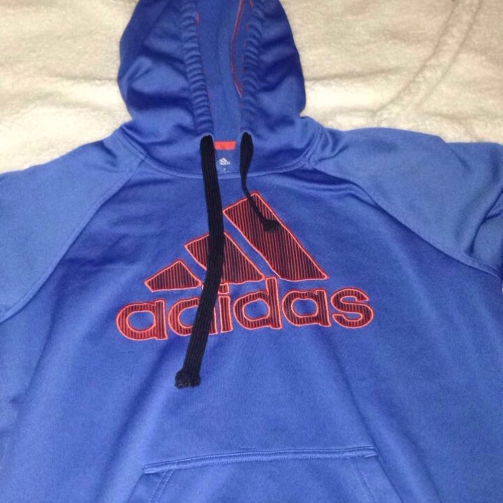 Blue adidas hoodie