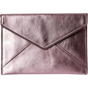 NWT Rebecca Minkoff Metallic Leo Clutch