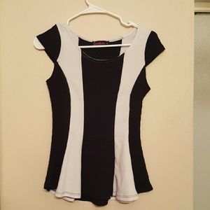 Black and Tan Top