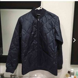 Patagonia navy blue bomber jacket