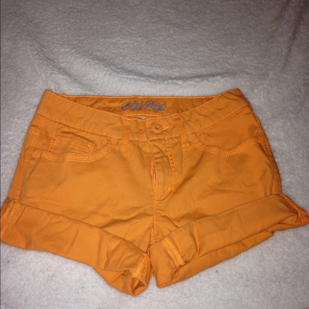 FADED GLORY orange sherbet medium rise shorts