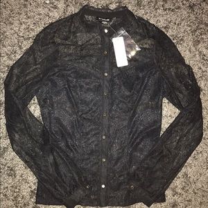 Black Lace Blouse