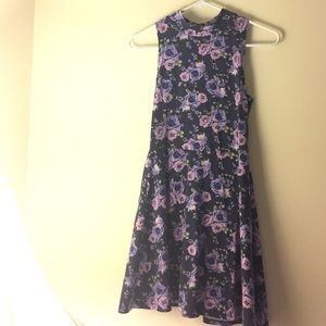 High Neck Floral Dress💜