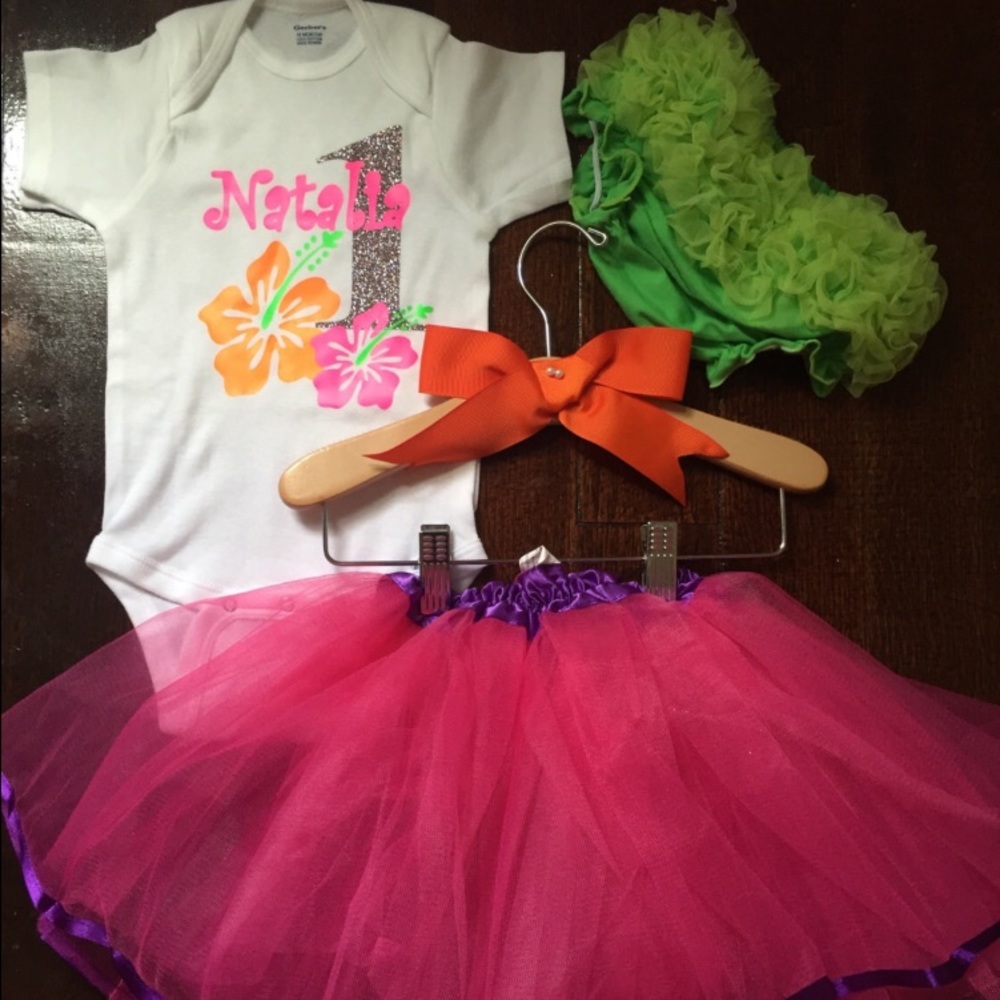 Luau🌺 Birthday Outfit Custom Made