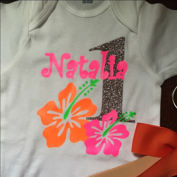 Luau🌺 Birthday Outfit Custom Made - Picture 3 of 4