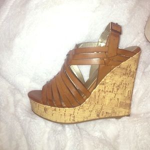 New wedge cork heels