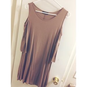 Cold shoulder Tshirt dress