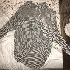 Brandy stripe hoodie