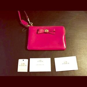 Coach Leather Wristlet