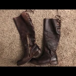 Manchester tall brown boots
