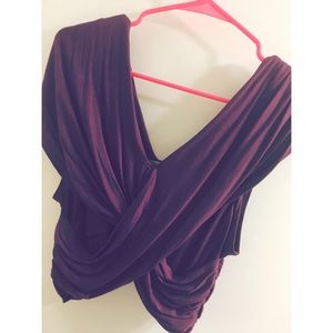 off the shoulder crop top