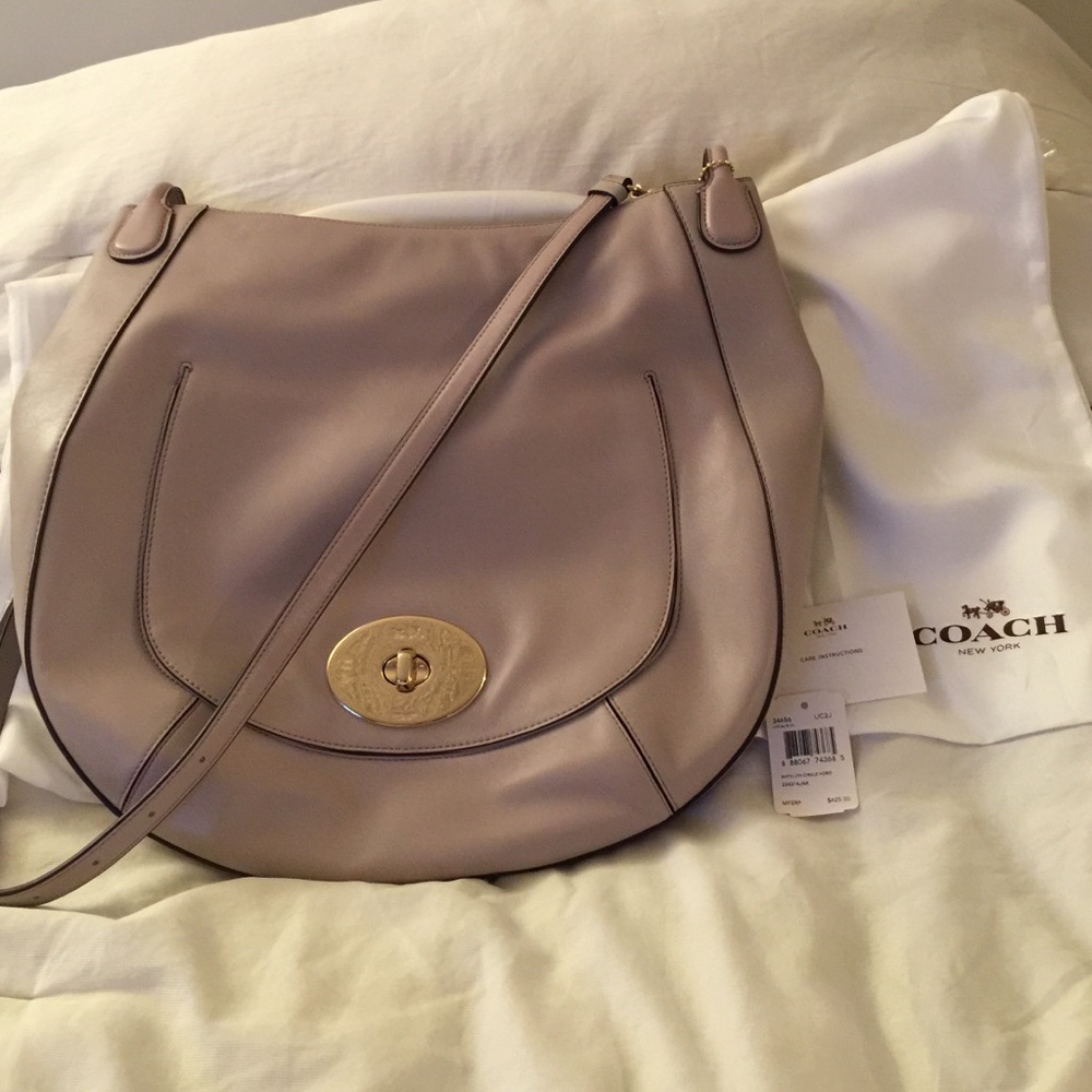 NWT Coach Leather Hobo Bag