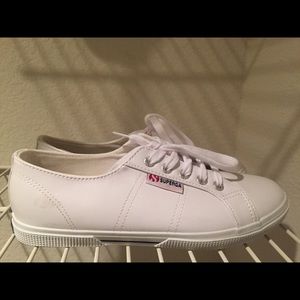 Superga faux leather sneakers
