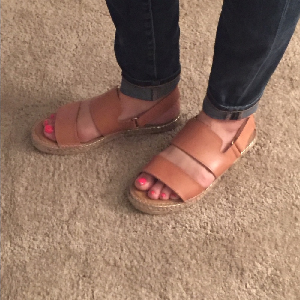 Maypol Tan Leather Sandals Handmade in Spain