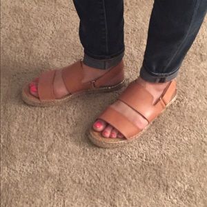 Maypol Tan Leather Sandals Handmade in Spain