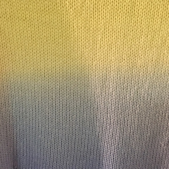 BLUE AND YELLOW DISTRESSED SWEATER - Picture 2 of 4