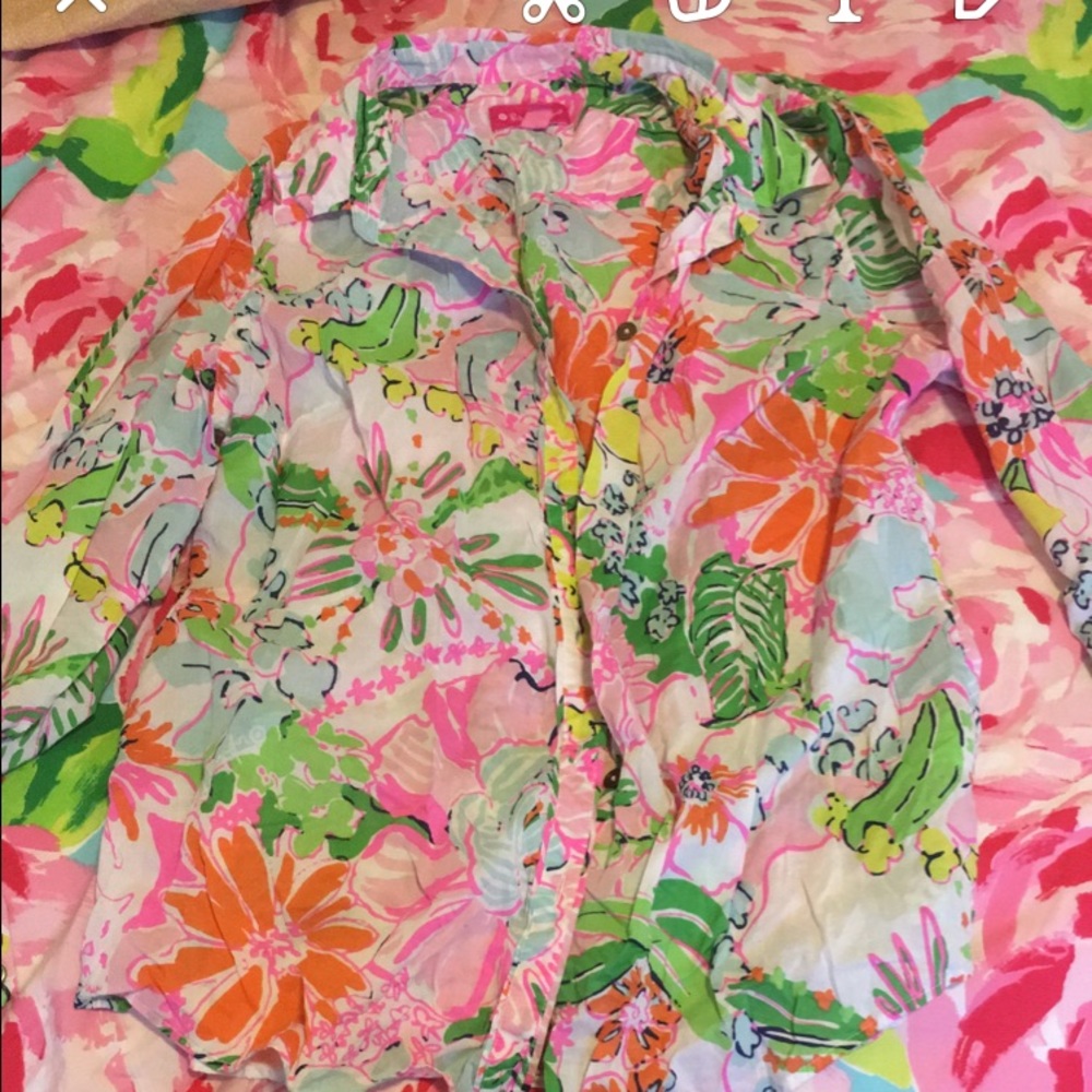 Lilly Pulitzer Nosey Posey Bottom Up