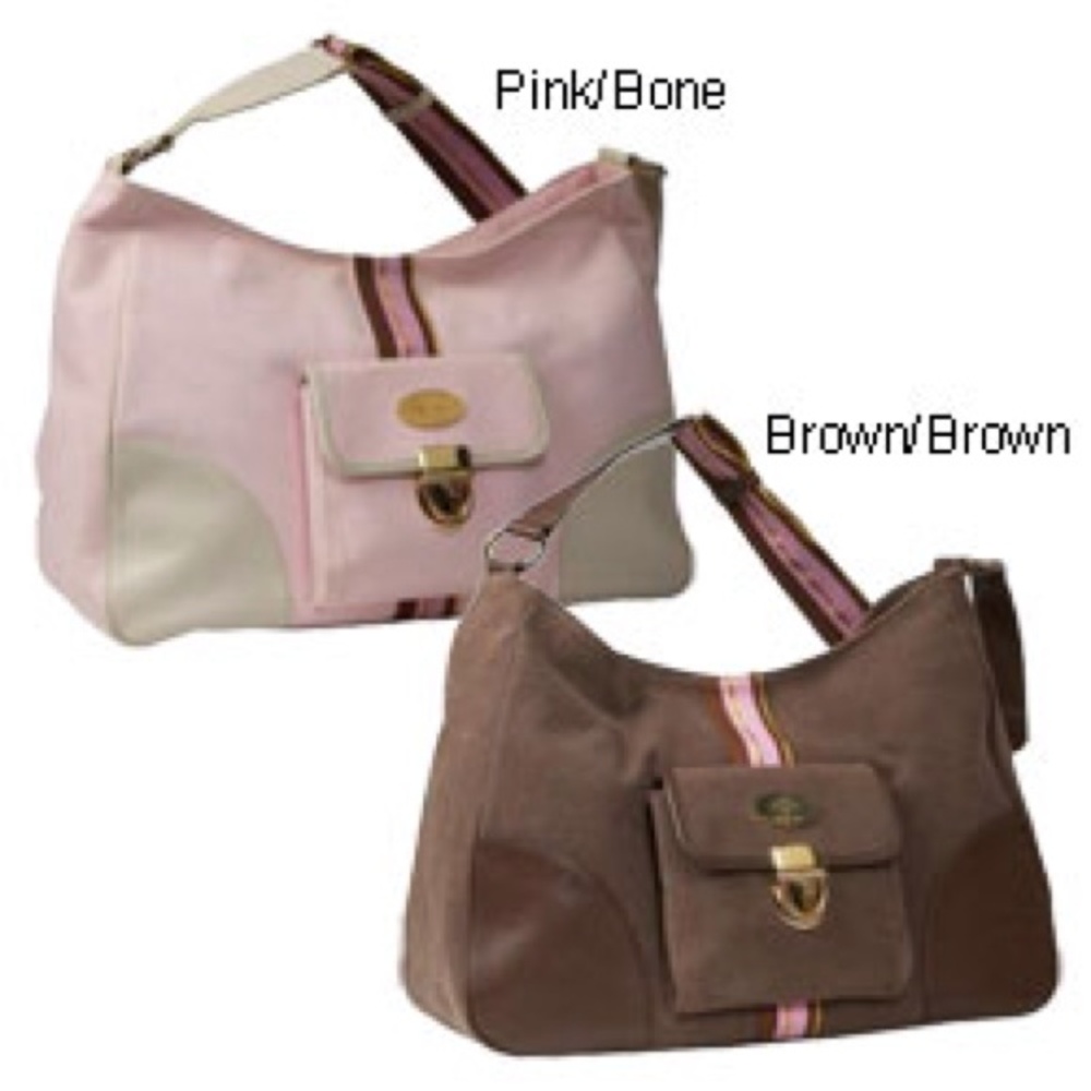 Authentic Christina Price Large Brown Canvas Bag