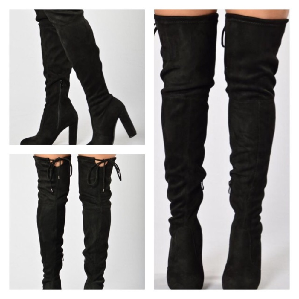 Over The Knee Boots Black