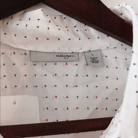 Halogen Triangle Silk Shirt - Picture 3 of 4