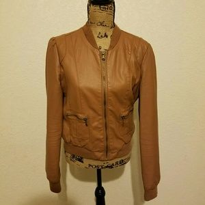 **SOLD** Brown leather jacket