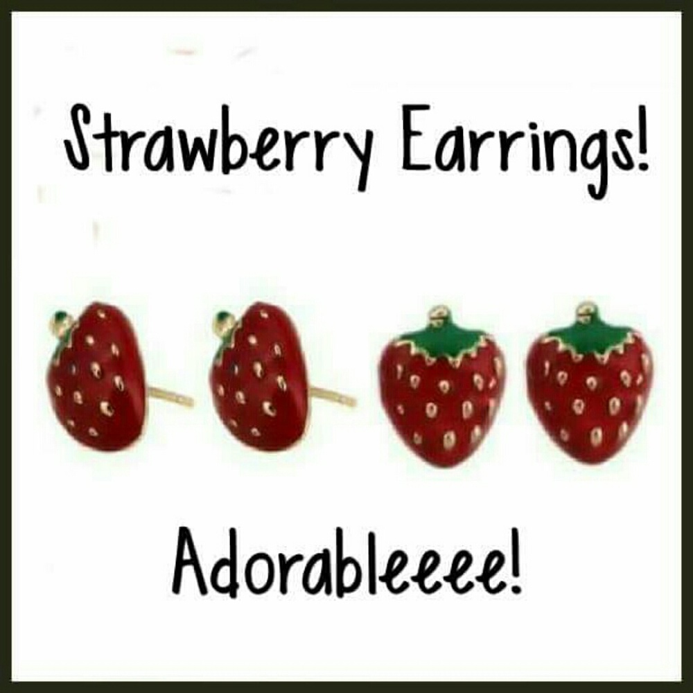 2/$10 Fun Strawberry Earrings