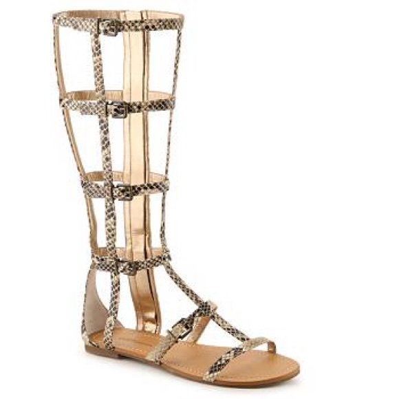 NEW BCBGeneration Snakeprint Gladiator Sandals - Picture 3 of 3