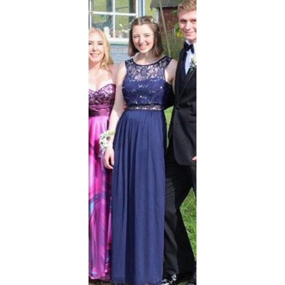 Navy blue prom dress