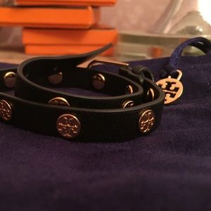 Tory Burch leather wrap bracelet worn once!