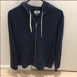 Navy zip up hoodie