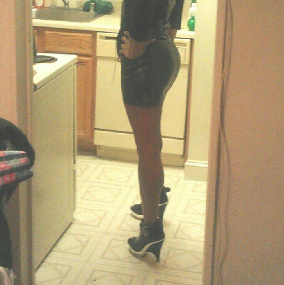 ??????Leather  dress??????