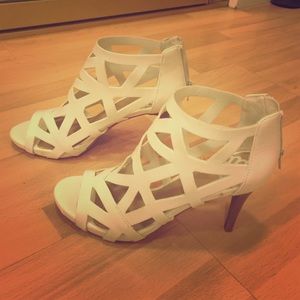 Fergalicious white strapping sandals