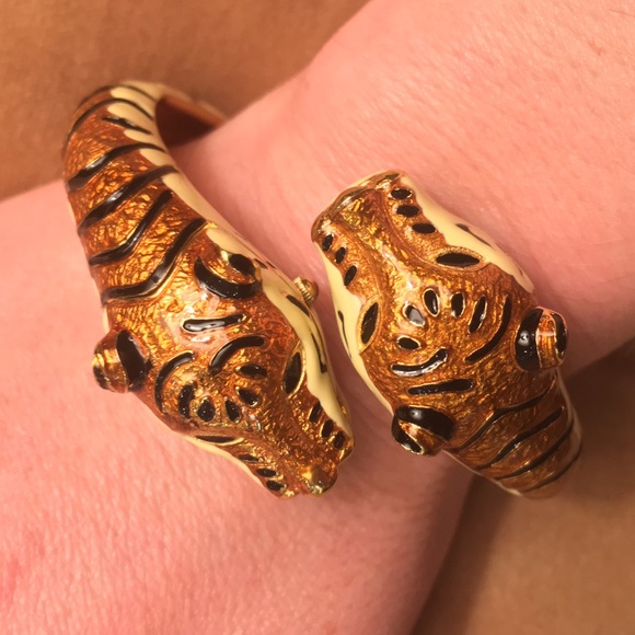 Kenneth Jay Lane Jewelry - Amazing Kenneth Jay Lane Tiger Watch/Bangle!!!
