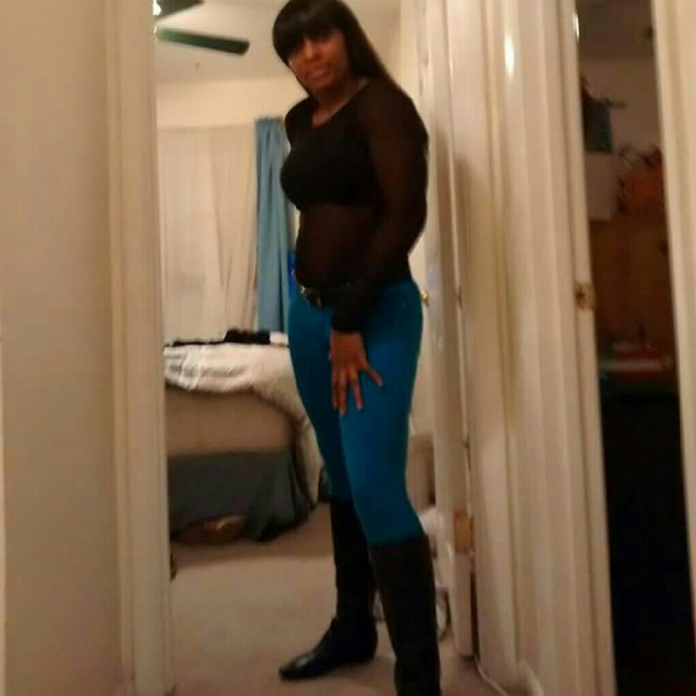 See-through black Block colored top