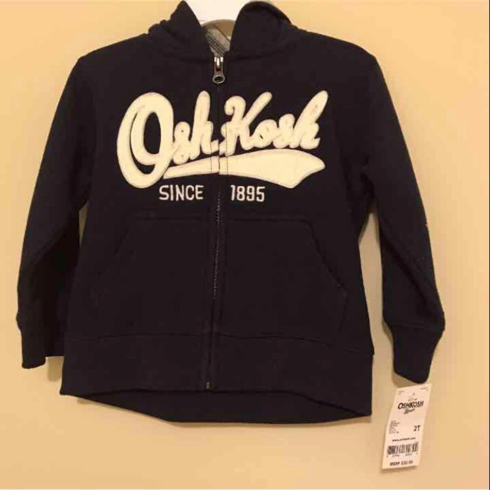 Osh Kosh 2T Hood Full Zip Sweater