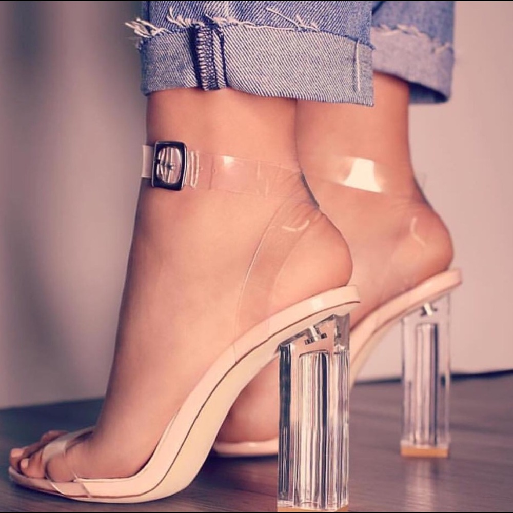 Clear heels