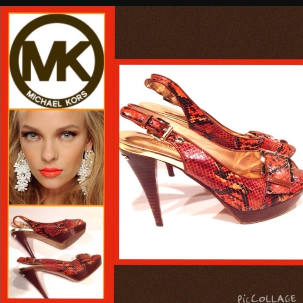 Micheal Kors snake print pumps