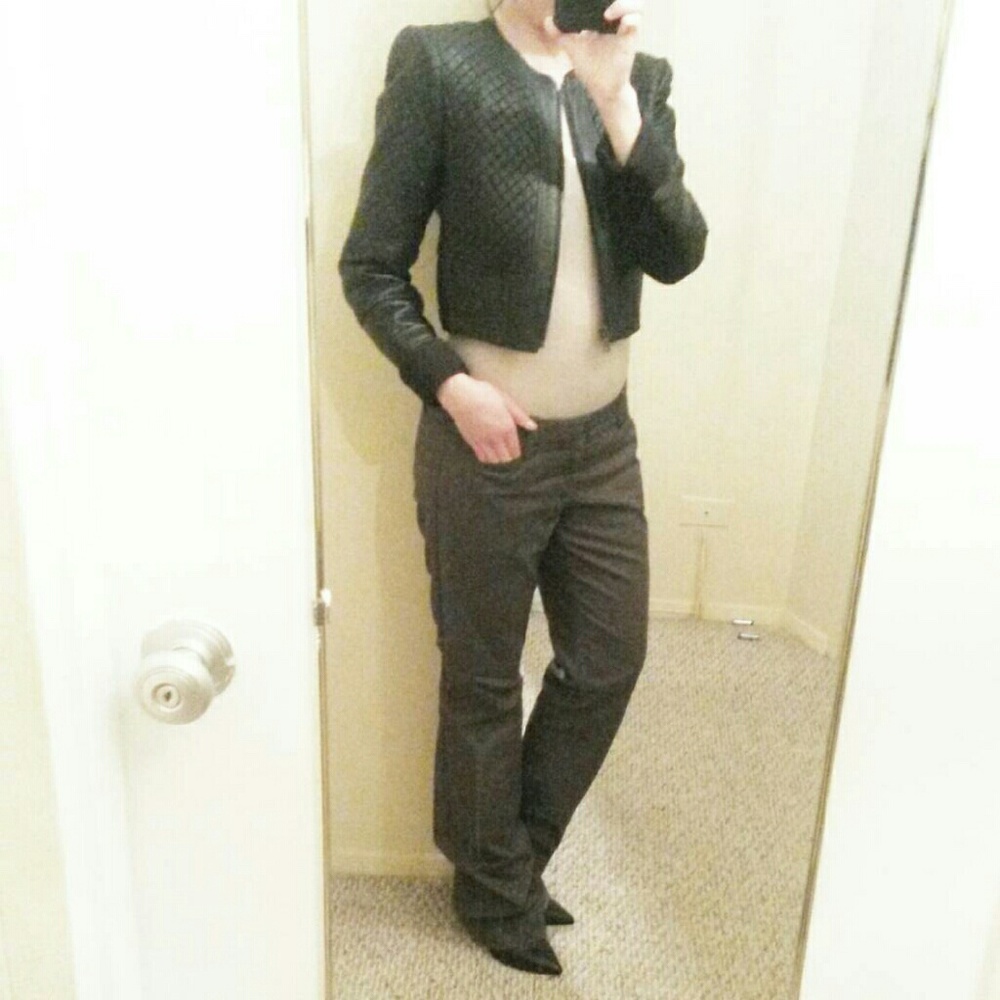 Dark Heather Grey Trousers